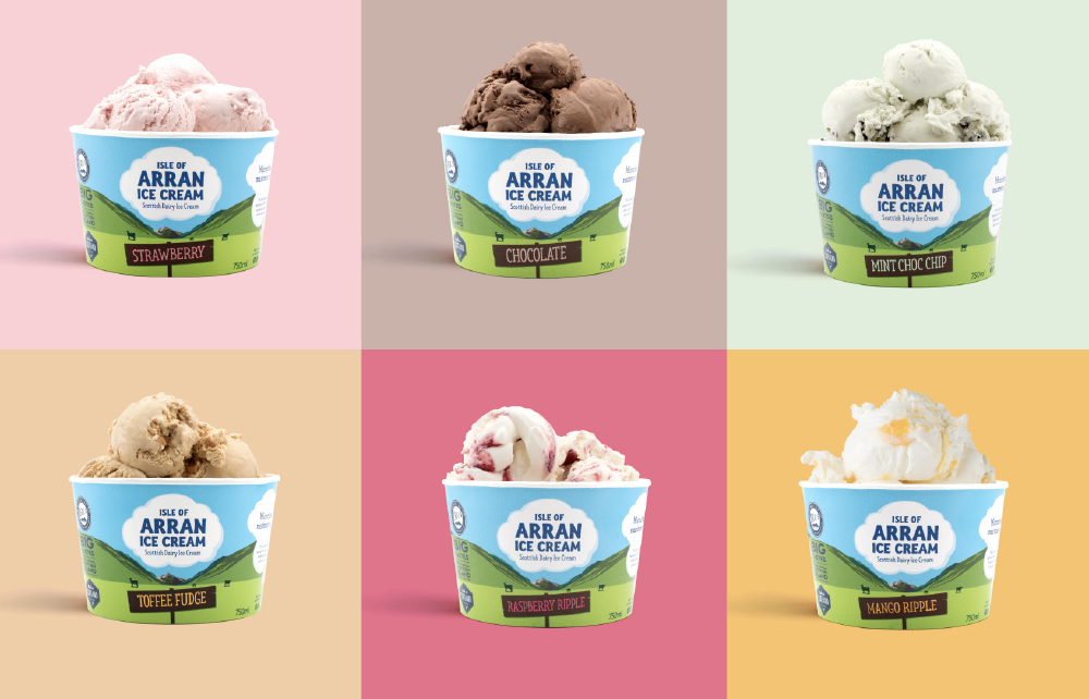 Arran Ice Cream flavours