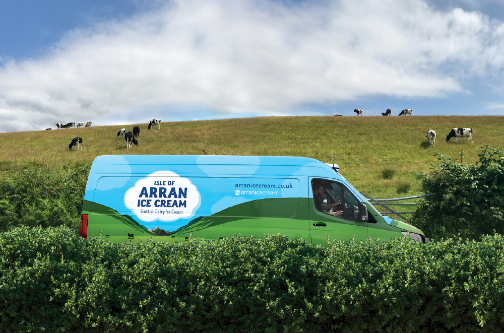 Arran Ice Cream delivery van