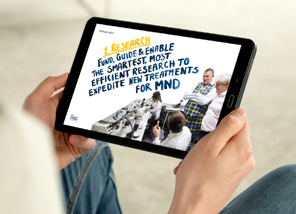 Research strategy graphics for My Name'5 Doddie Foundation