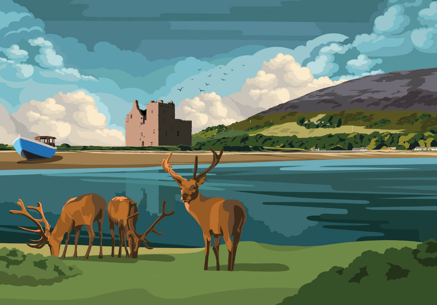 Lochranza Castle illustration