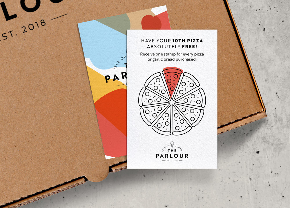 The Parlour pizza loyalty card