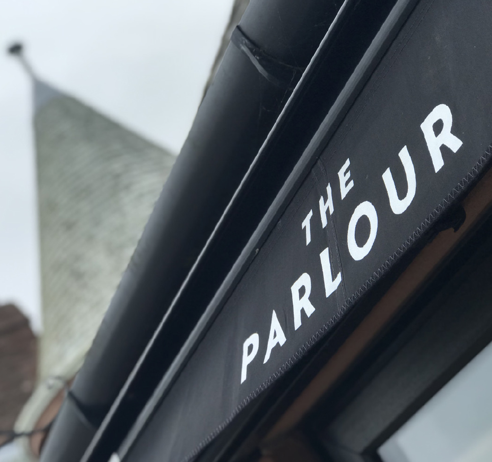 Signage for The Parlour